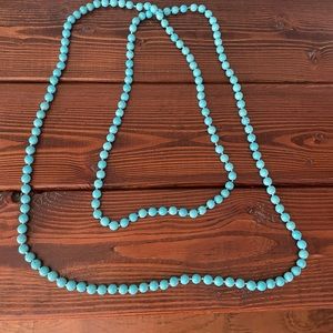 Turquoise colored necklace